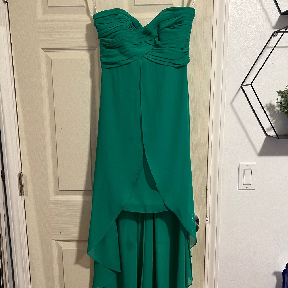 David's Bridal Formal Kelly Green Dress